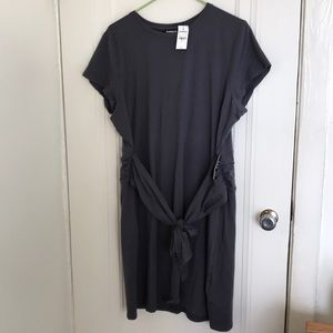 Gray Express T-shirt dress XL NWT